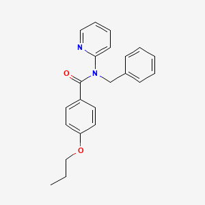 N-benzyl-4-propoxy-N-(pyridin-2-yl)benzamide