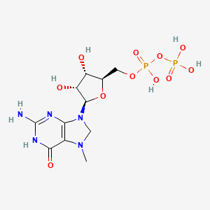 molecular formula C11H15N5Na2O11P2 B1140820 7n-Methyl-8-hydroguanosine-5'-diphosphate CAS No. 104809-16-7