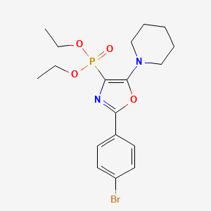 Diethyl [2-(4-bromophenyl)-5-(piperidin-1-yl)-1,3-oxazol-4-yl]phosphonate