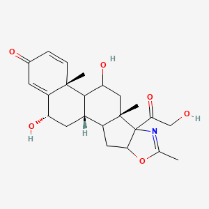 molecular formula C₂₃H₂₉NO₆ B1140827 6alpha-Hydroxy-21-desacetyl Deflazacort CAS No. 87539-45-5