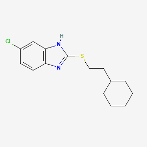 5-chloro-2-[(2-cyclohexylethyl)sulfanyl]-1H-benzimidazole