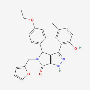 4-(4-ethoxyphenyl)-5-(furan-2-ylmethyl)-3-(2-hydroxy-5-methylphenyl)-4,5-dihydropyrrolo[3,4-c]pyrazol-6(1H)-one