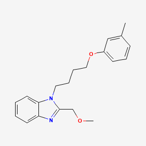 2-(methoxymethyl)-1-[4-(3-methylphenoxy)butyl]-1H-benzimidazole