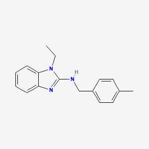 molecular formula C17H19N3 B11408360 1-ethyl-N-(4-methylbenzyl)-1H-benzimidazol-2-amine 