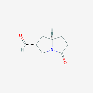 (2R,7AS)-5-oxohexahydro-1H-pyrrolizine-2-carbaldehyde