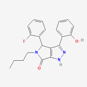 5-butyl-4-(2-fluorophenyl)-3-(2-hydroxyphenyl)-4,5-dihydropyrrolo[3,4-c]pyrazol-6(1H)-one