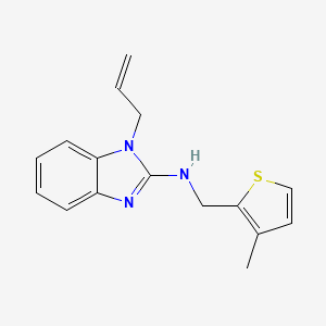 N-[(3-methylthiophen-2-yl)methyl]-1-(prop-2-en-1-yl)-1H-benzimidazol-2-amine