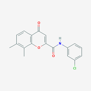 N-(3-chlorophenyl)-7,8-dimethyl-4-oxo-4H-chromene-2-carboxamide