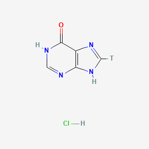 Hypoxanthine monohydrochloride, [8-3H]