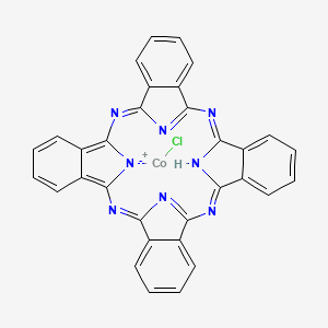 molecular formula C32H17ClCoN8 B1140848 (Chlorophthalocyaninato)cobaly(II) CAS No. 106548-06-5