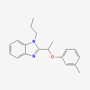 2-[1-(3-methylphenoxy)ethyl]-1-propyl-1H-benzimidazole