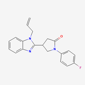 1-(4-fluorophenyl)-4-[1-(prop-2-en-1-yl)-1H-benzimidazol-2-yl]pyrrolidin-2-one