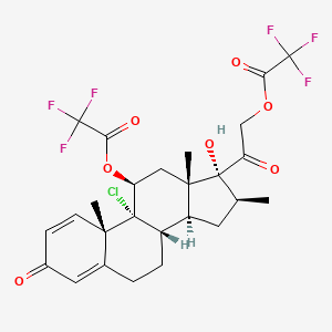 molecular formula C₂₆H₂₇ClF₆O₇ B1140856 Beclomethasone 11,21-Ditrifluoroacetate CAS No. 1260148-03-5