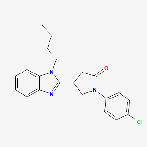 4-(1-butyl-1H-benzimidazol-2-yl)-1-(4-chlorophenyl)pyrrolidin-2-one