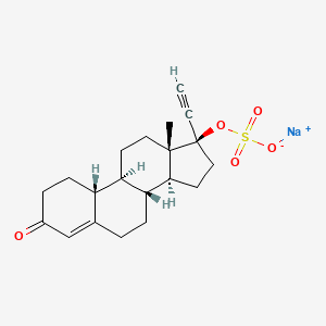 molecular formula C₂₀H₂₅NaO₅S B1140857 Norethindrone Sulfate Sodium Salt CAS No. 19778-24-6