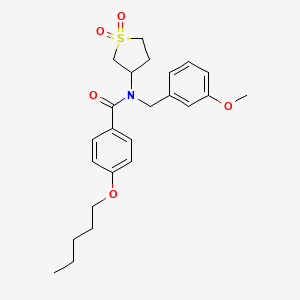 N-(1,1-dioxidotetrahydrothiophen-3-yl)-N-(3-methoxybenzyl)-4-(pentyloxy)benzamide