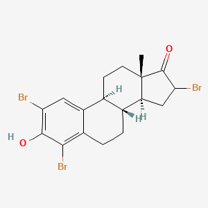 molecular formula C₁₈H₁₉Br₃O₂ B1140860 (8R,9S,13S,14S)-2,4,16-三溴-3-羟基-13-甲基-7,8,9,11,12,14,15,16-八氢-6H-环戊并[a]菲-17-酮 CAS No. 79258-15-4