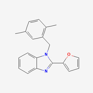 1-(2,5-dimethylbenzyl)-2-(furan-2-yl)-1H-benzimidazole