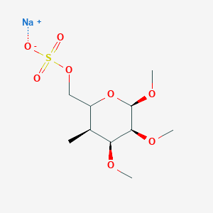 molecular formula C₅₆H₉₁Na₇O₅₆S₇ B1140863 七(2,3-二-O-甲基-6-O-磺基)-β-环糊精七钠盐 CAS No. 201346-23-8