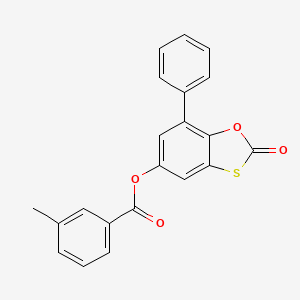 2-Oxo-7-phenyl-1,3-benzoxathiol-5-yl 3-methylbenzoate