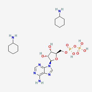 molecular formula C22H41N7O10P2 B1140867 Adenosine 5'-diphosphate bis(cyclohexylammonium) salt CAS No. 102029-87-8