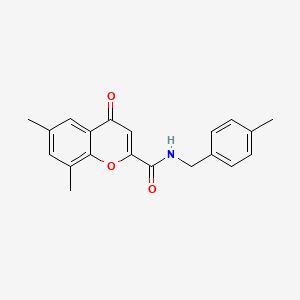 6,8-dimethyl-N-(4-methylbenzyl)-4-oxo-4H-chromene-2-carboxamide