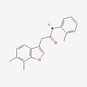 2-(6,7-dimethyl-1-benzofuran-3-yl)-N-(2-methylphenyl)acetamide