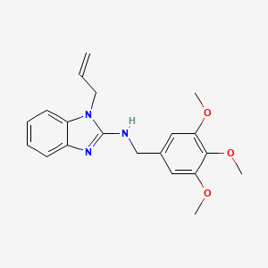 molecular formula C20H23N3O3 B11408831 1-(prop-2-en-1-yl)-N-(3,4,5-trimethoxybenzyl)-1H-benzimidazol-2-amine 