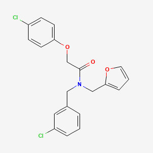 N-(3-chlorobenzyl)-2-(4-chlorophenoxy)-N-(furan-2-ylmethyl)acetamide