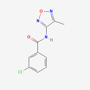 3-chloro-N-(4-methyl-1,2,5-oxadiazol-3-yl)benzamide