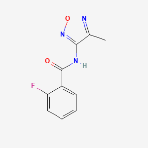 2-fluoro-N-(4-methyl-1,2,5-oxadiazol-3-yl)benzamide