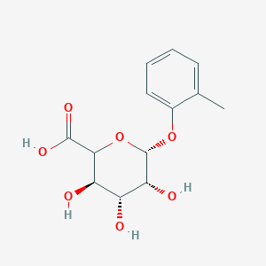 molecular formula C₁₃H₁₆O₇ B1140894 邻甲酚β-D-葡萄糖醛酸苷 CAS No. 111897-99-5