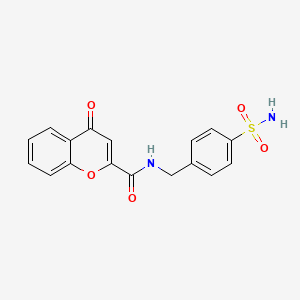 N-[4-(aminosulfonyl)benzyl]-4-oxo-4H-chromene-2-carboxamide