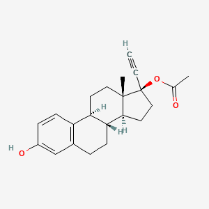 molecular formula C₂₂H₂₆O₃ B1140897 Ethynyl Estradiol 17-Acetate CAS No. 21221-29-4