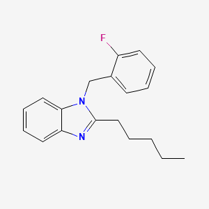 molecular formula C19H21FN2 B11408996 1-(2-fluorobenzyl)-2-pentyl-1H-benzimidazole 