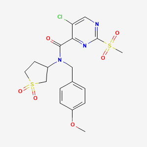 5-chloro-N-(1,1-dioxidotetrahydrothiophen-3-yl)-N-(4-methoxybenzyl)-2-(methylsulfonyl)pyrimidine-4-carboxamide