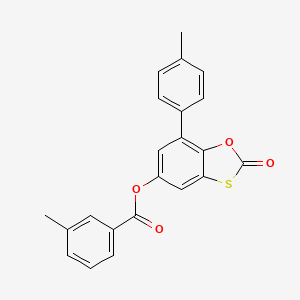 7-(4-Methylphenyl)-2-oxo-1,3-benzoxathiol-5-yl 3-methylbenzoate