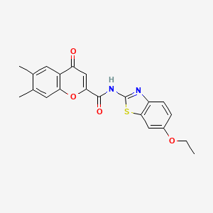 N-(6-ethoxy-1,3-benzothiazol-2-yl)-6,7-dimethyl-4-oxo-4H-chromene-2-carboxamide