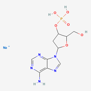 molecular formula C10H13N5NaO6P B1140910 2'-Deoxyadenosine 3'-monophosphate sodium salt CAS No. 102832-10-0