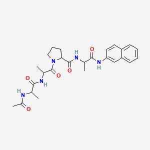 molecular formula C26H33N5O5 B1140914 N-Acetylalanylalanylprolyl-N-naphthalen-2-ylalaninamide CAS No. 102029-65-2