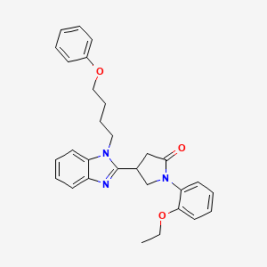 1-(2-ethoxyphenyl)-4-[1-(4-phenoxybutyl)-1H-benzimidazol-2-yl]pyrrolidin-2-one