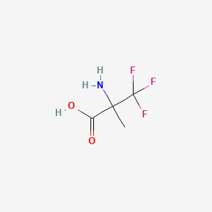 molecular formula C4H6F3NO2 B1140919 2-氨基-3,3,3-三氟-2-甲基丙酸 CAS No. 102210-02-6