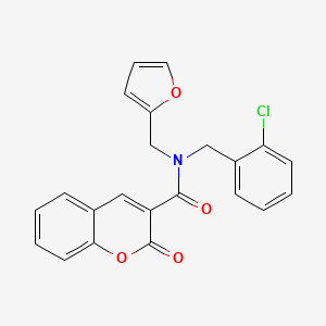 N-(2-chlorobenzyl)-N-(furan-2-ylmethyl)-2-oxo-2H-chromene-3-carboxamide