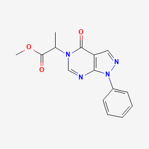 methyl 2-(4-oxo-1-phenyl-1H-pyrazolo[3,4-d]pyrimidin-5(4H)-yl)propanoate