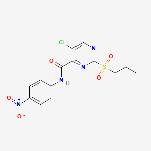 5-chloro-N-(4-nitrophenyl)-2-(propylsulfonyl)pyrimidine-4-carboxamide