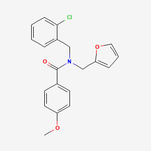 N-(2-chlorobenzyl)-N-(furan-2-ylmethyl)-4-methoxybenzamide