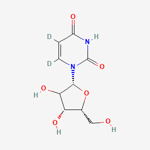 molecular formula C₉H₁₀D₂N₂O₆ B1140934 Uridine-5,6-d2 CAS No. 40632-21-1