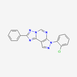 7-(2-chlorophenyl)-2-phenyl-7H-pyrazolo[4,3-e][1,2,4]triazolo[1,5-c]pyrimidine