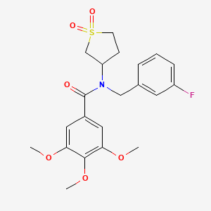 N-(1,1-dioxidotetrahydrothiophen-3-yl)-N-(3-fluorobenzyl)-3,4,5-trimethoxybenzamide