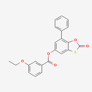 2-Oxo-7-phenyl-1,3-benzoxathiol-5-yl 3-ethoxybenzoate